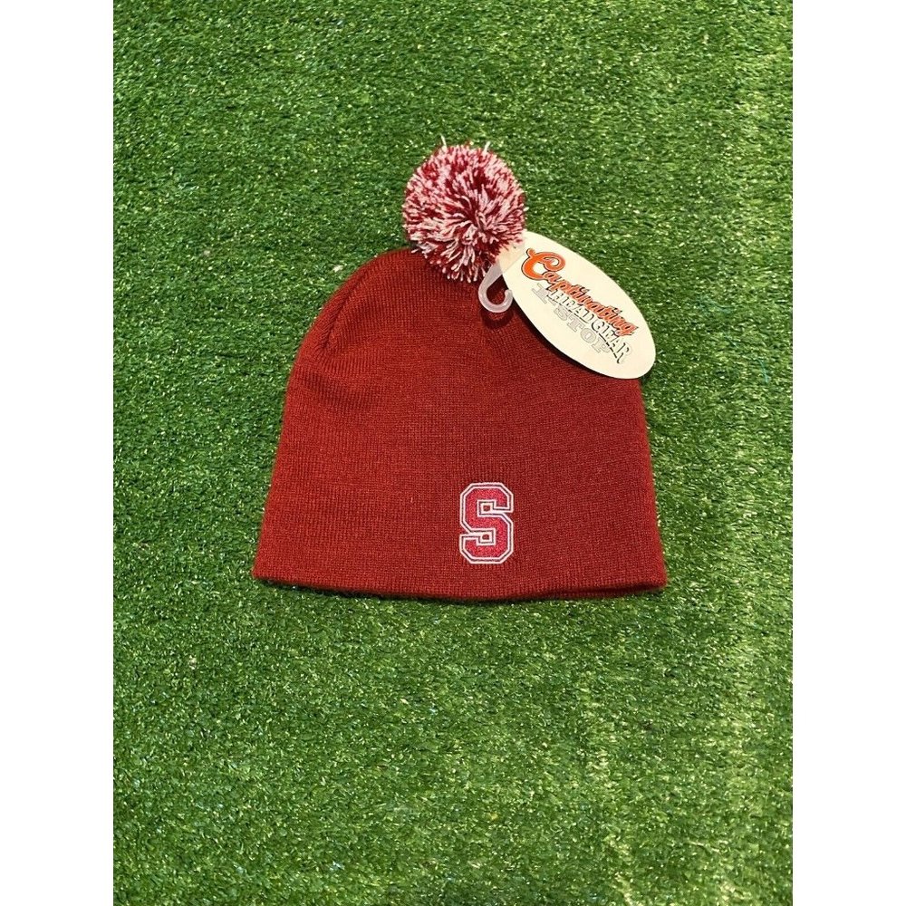 Stanford Cardinal winter hat pom beanie new NWT red Captivating Headwear